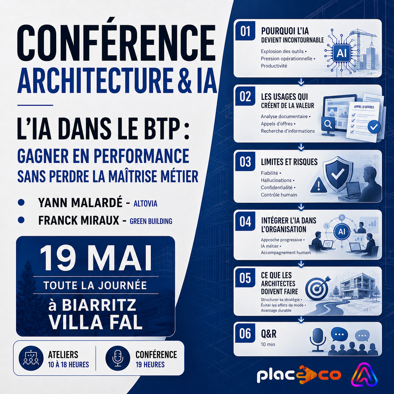 Affiche Conférence Architecture & IA