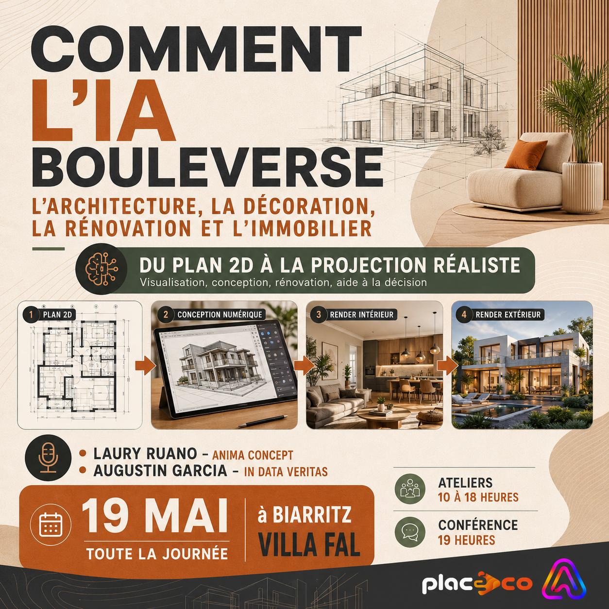Ateliers : comment l’IA bouleverse l’architecture, la décoration, la rénovation et l’immobilier